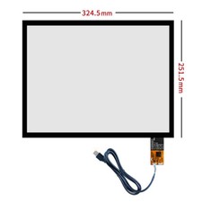 15.1 inch Capacitive Touch Screen USB Cable Plug and Play 325x252mm 325 252mm