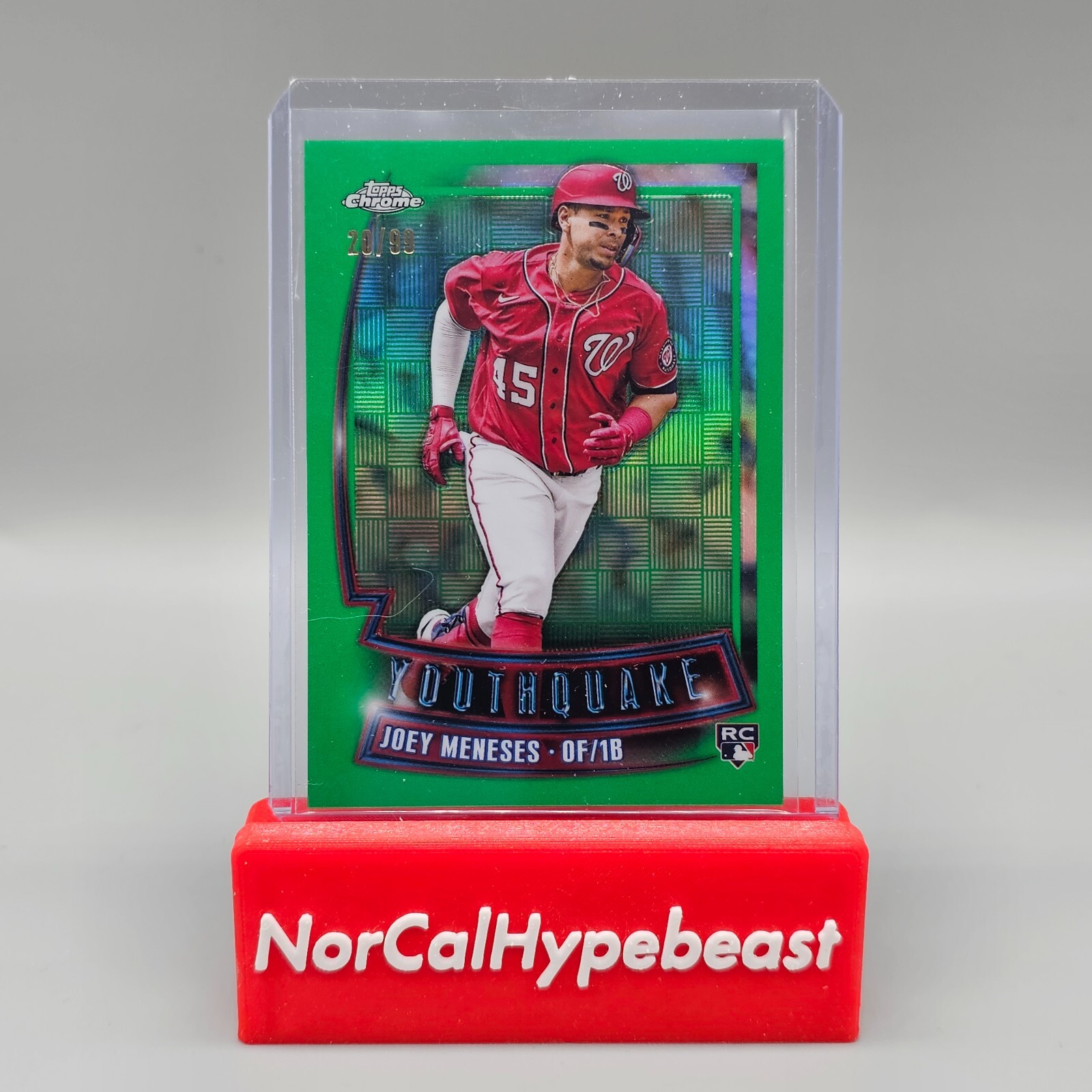 2023 Topps Chrome Baseball Cade Cavalli RC Youthquake YQ-25 Green Refractor /99