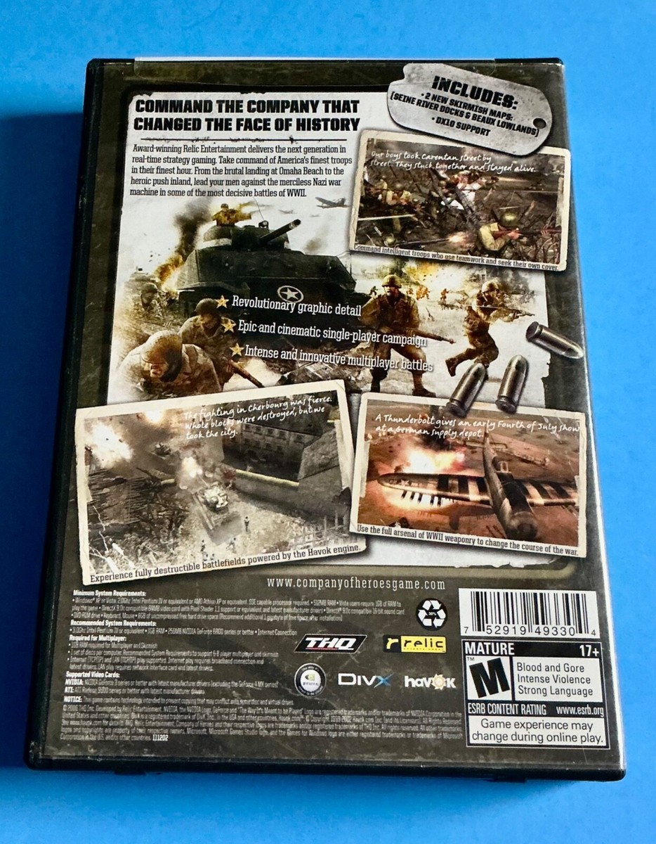 Company of Heroes PC Video Game 752919493304| eBay