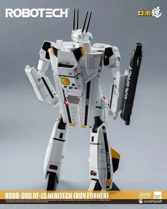 MACROSS ROBOTECH VF-1S Veritech Roy Fokker RoboDou Action Figure Robot ThreeZero - Imagen 4 de 4