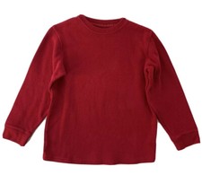 Gap Kids Boys Holiday Red Lightweight Long Sleeve Sweatshirt Knit Shirt Sz L 10