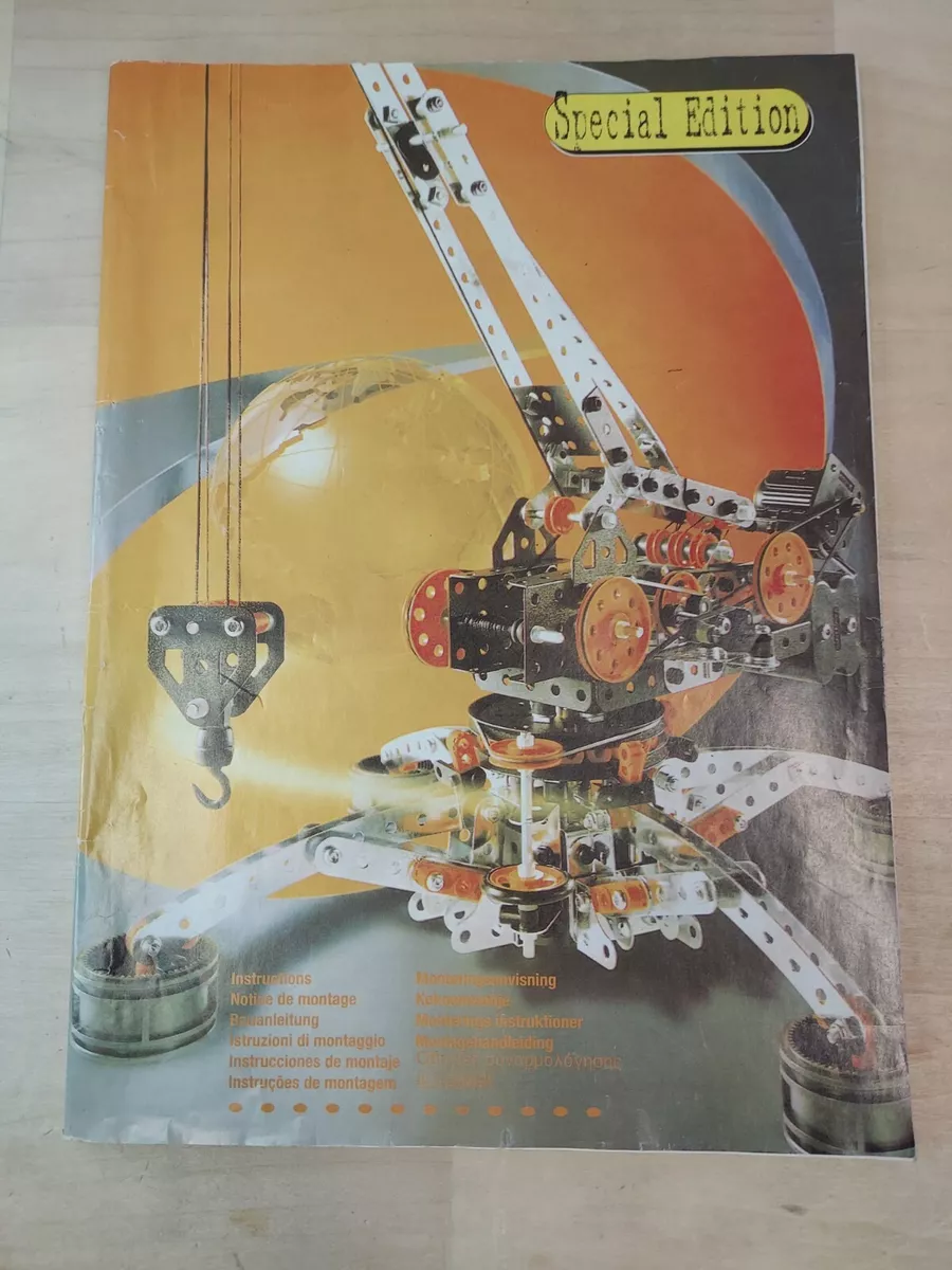 Special Edition Instructions For Erector Set Crane eBay