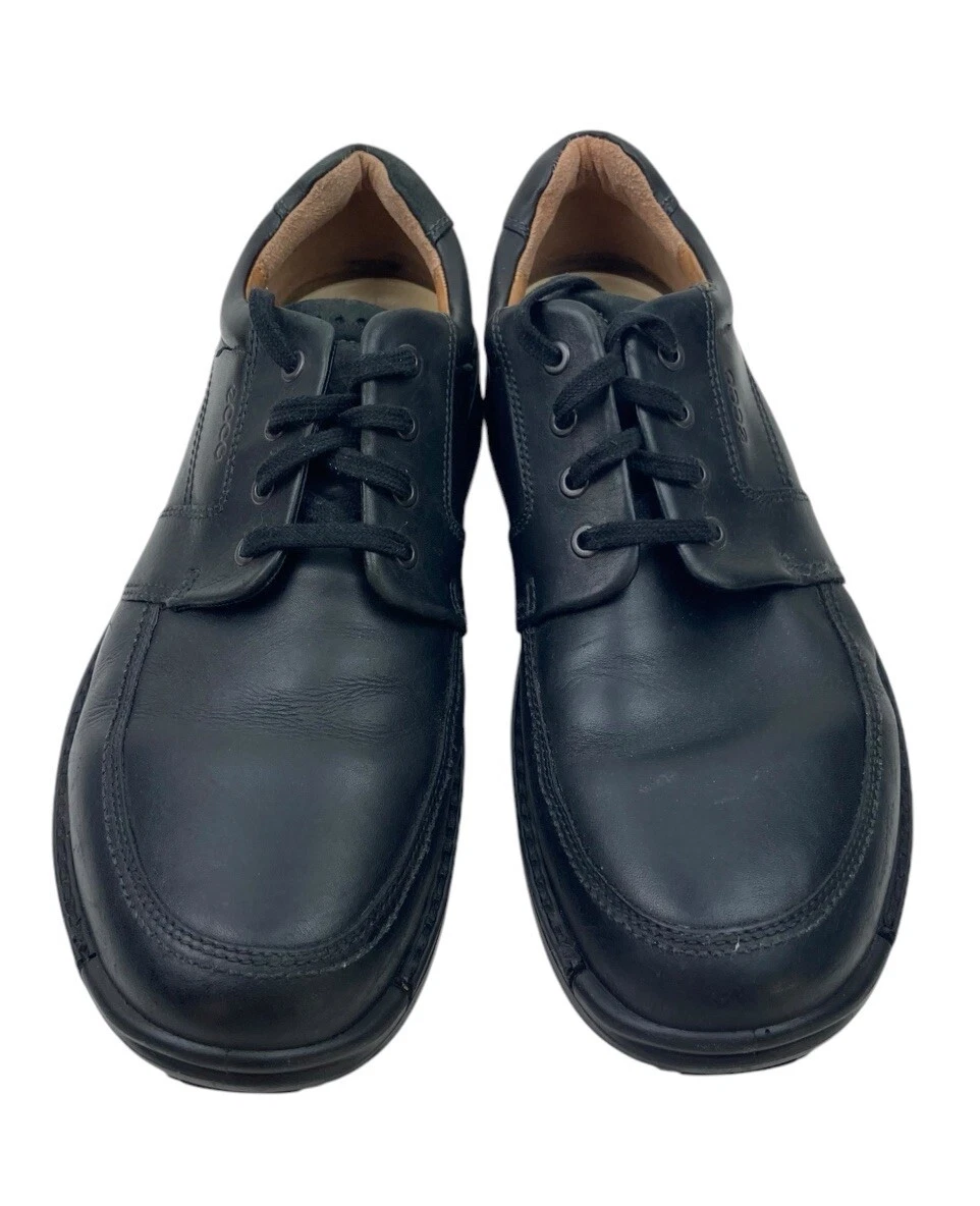 Mocassino ECCO scarpe uomo taglia 13 nero pelle comodo stringato casual Normcore
