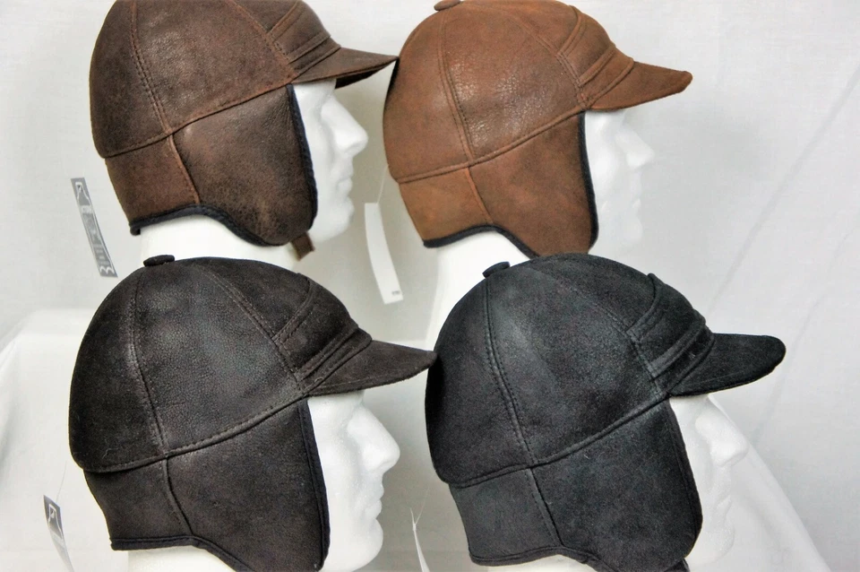 4 Colores NIÑOS UNISEX PIEL DE OVEJA REAL PIEL DE OVEJA Sombrero Invierno NIÑOS NIÑAS, NUEVO CON ETIQUETAS Foto 3 de 4