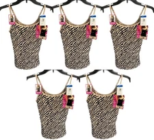 Flexees Maidenform Instant Slimmer Firm Control Tank 5-Pack XL Zebra B174