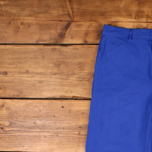 Vintage Französische Workwear Hose Trousers 34x30 Unisex Straight Blau Baumwolle - Bild 6 von 9