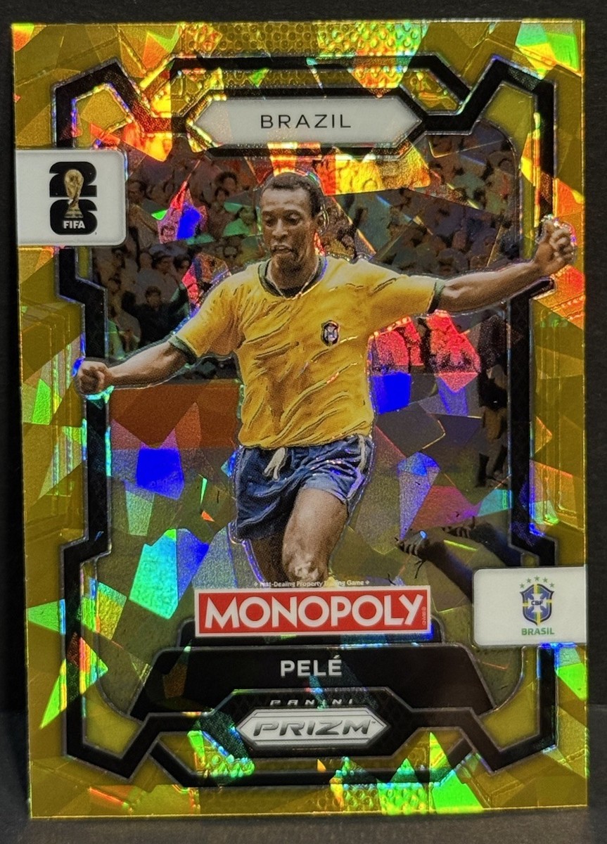 2026 Panini Prizm Monopoly FIFA World Cup Brazil Pele Gold Cracked