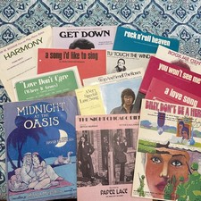 1970s Rock And Love Ballads Vintage Sheet Mus...