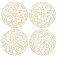4Pcs Wooden Crochet Bag Base, 7.9" Wooden Basket Bottom, Wood Color  LT01408 