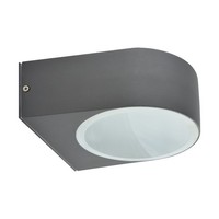 AußEnleuchte Up Down Aluminium 17 Cm Breit IP54 Dunkelgrau E27 Lampe Wand