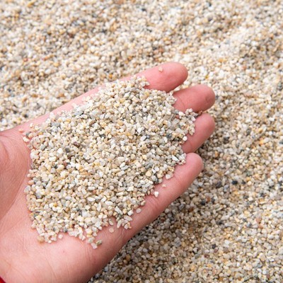Naturfarbener Quarzsand - grobe Körnung 1mm-2mm | Ideal für 1KG, 