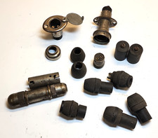 Ford Model T Head Tail Light Thimble Plug Connector Sockets 1920s Lot Vintage Ford Model T Head Tail Light Thimble Plug Connector Sockets 1920s Lot Vintage