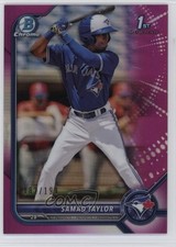 2022 Bowman Chrome Prospects Fuchsia Refractor 182/199 Samad Taylor #BCP-92