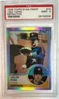 1999 Topps - Nolan Ryan Reprints Nolan Ryan #16 Refractor Finest 1983 Topps PSA