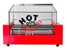 GEWERBLICHER EDELSTAHL HOT DOG BROILER (7 ROLLEN) W&Uuml;RSTMASCHINE