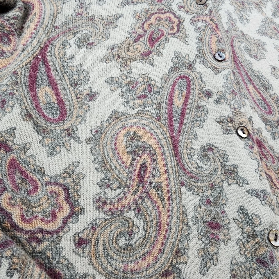 Cárdigan Suéter Susan Bristol M Lana Cachemira Angora Cabello de Conejo Lujo Elegante Raro Foto 3 de 4