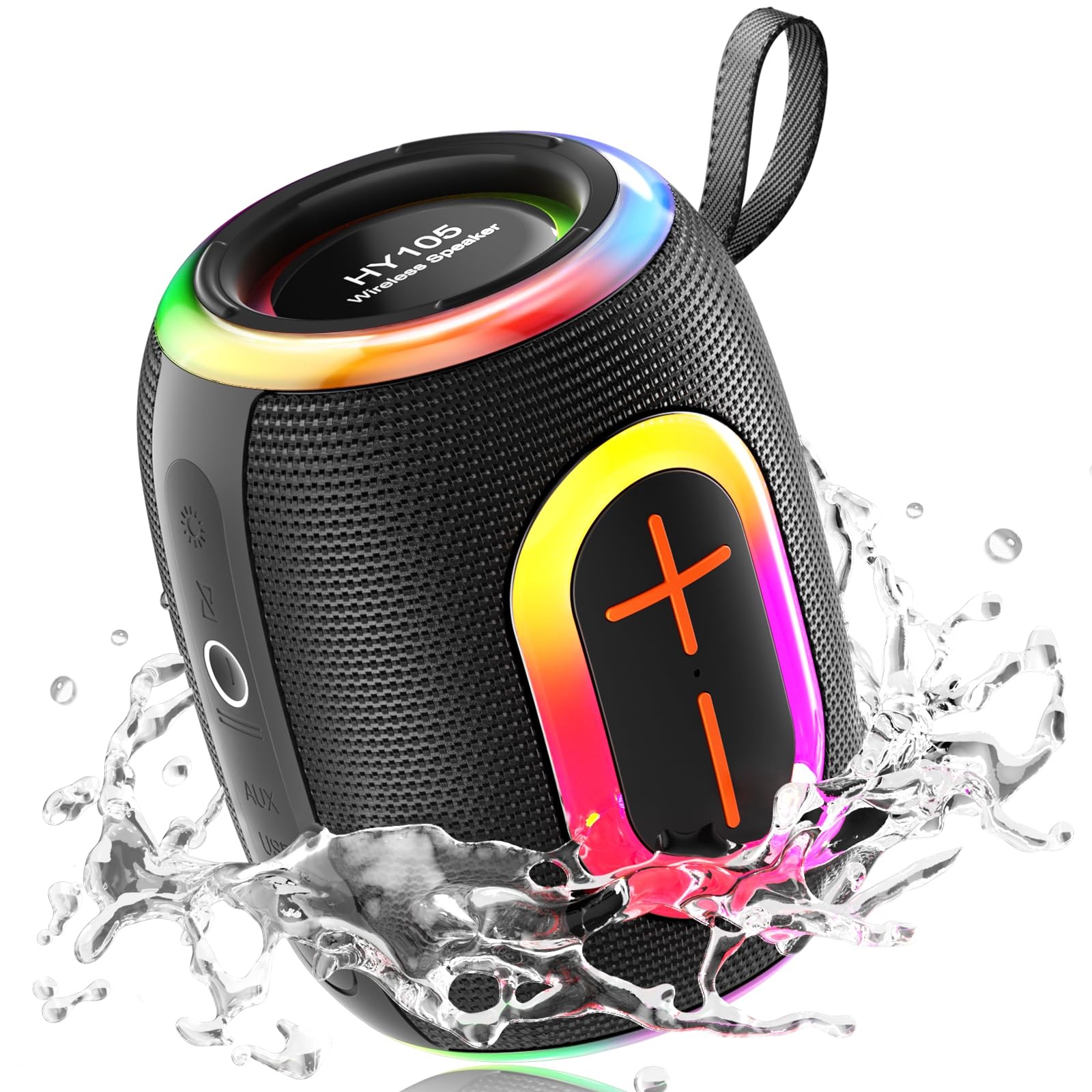Portable Bluetooth Speaker with Stereo Sound IPX5 Waterproof Wireless Speaker