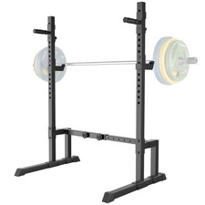 Barbell Rack Squat Stand Adjustable Bench Press Rack 700LBS Max Load Multi-Fu...