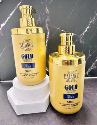 Active Balance Vit C. GOLD whitening lotion  SPF50 500ml 2pcs