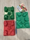 (3) Jell-O Jello Jigglers Christmas Molds