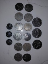 Lot of 18 Various Once-Circulated Coin Rupees from Seychelles Africa!!