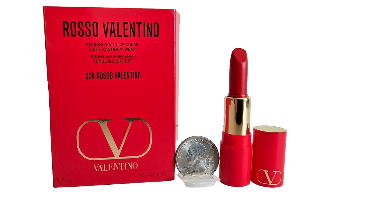 Valentino Rosso Valentino Satin Lipstick Color 22R Rosso Valentino