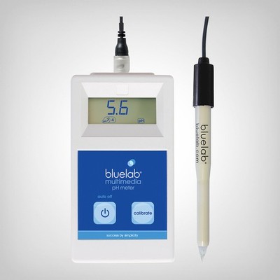 Bluelab Multimedia pH Meter   Präzise für Erde, Coco & Hydroponik LCD-Display