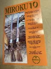 VINTAGE BROCHURE CATALOG POSTER MIROKU 10 RIFLE GUN HUNTING ART