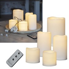3er/5er Set LED Kerzen In&Outdoor mit Fernbedienung TIMER flackernd Kerze Garten