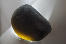 Black Sea Glass - 28g RAREST OLDEST Pirate 1800s Key West, Florida, USA fllo32