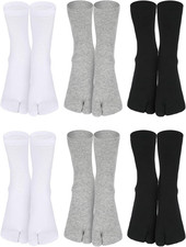 6 Pairs Japanese Toes Separated Socks for Men Women Unisex