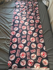 2004 Boston Red Sox MLB Fleece Fabric Remnant 5' x 2'