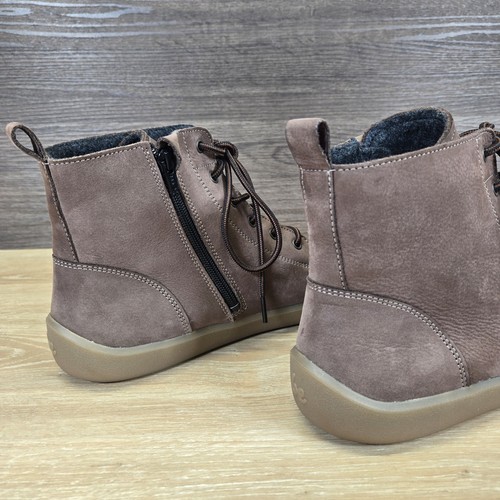 Be Lenka Atlas Chocolate Brown Nubuck Leather Ankle Boots Size UK 9.5 EU 44 Rare - Picture 17 of 19