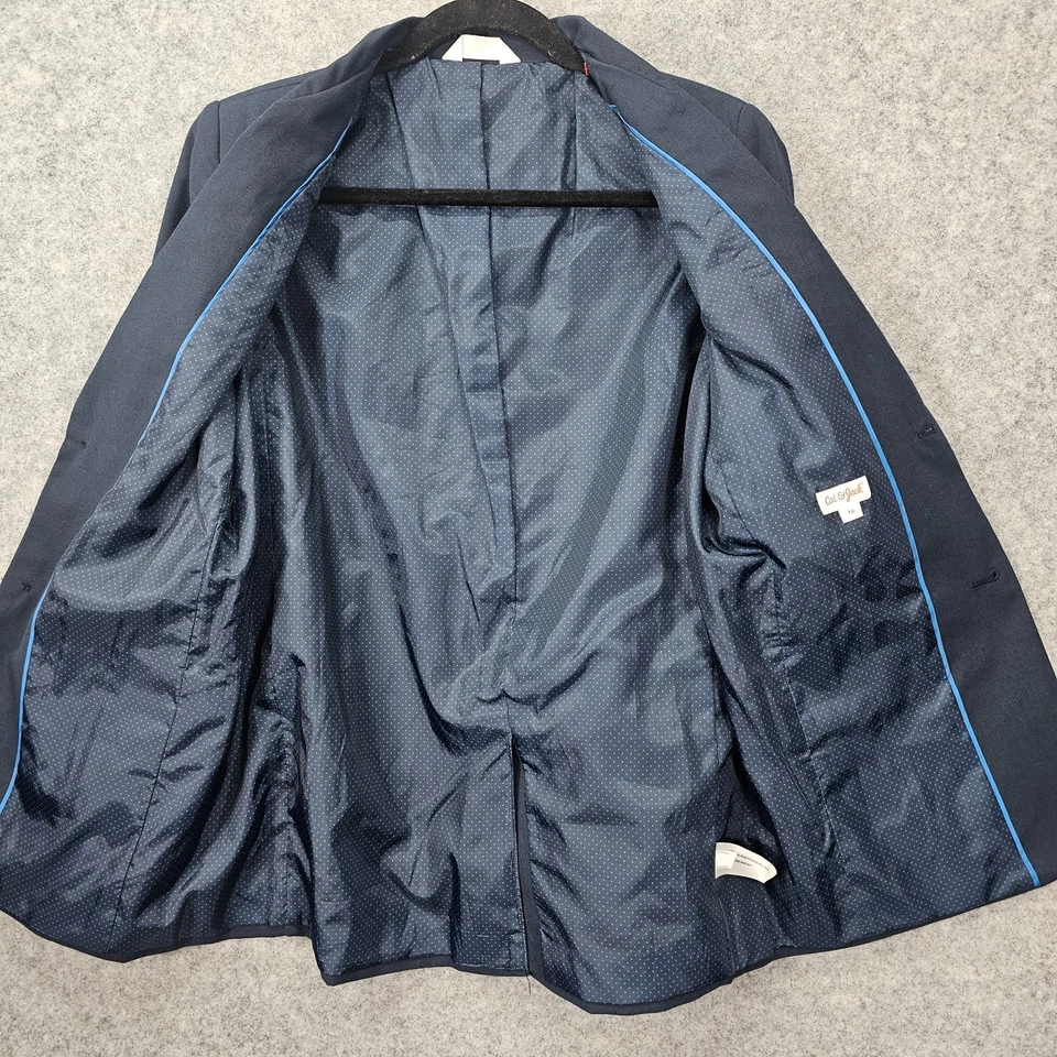 Navy Blazer Boys 16 XL Blue Single Breasted Suit Jacket School Preppy CAT JACK - Image 3 of 4