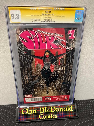 Silk #1 Signed 4x by Stan Lee & Others Graded CGC 9.8 Yellow Label
