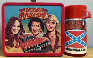 1980 Aladdin Dukes Of Hazzard Metal Lunchbox And Thermos