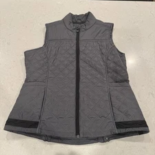 Irideon Women's Vinyasa Quilted Riding Vest-XL-Gray/Black Equestrian Pockets