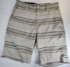 Billabong Platinum Stretch Beige Brown Hybrid Shorts Men's Size 32 Retro Board