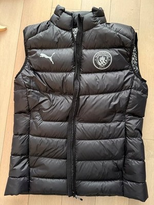 Manchester City Down Vest Mens Medium Black