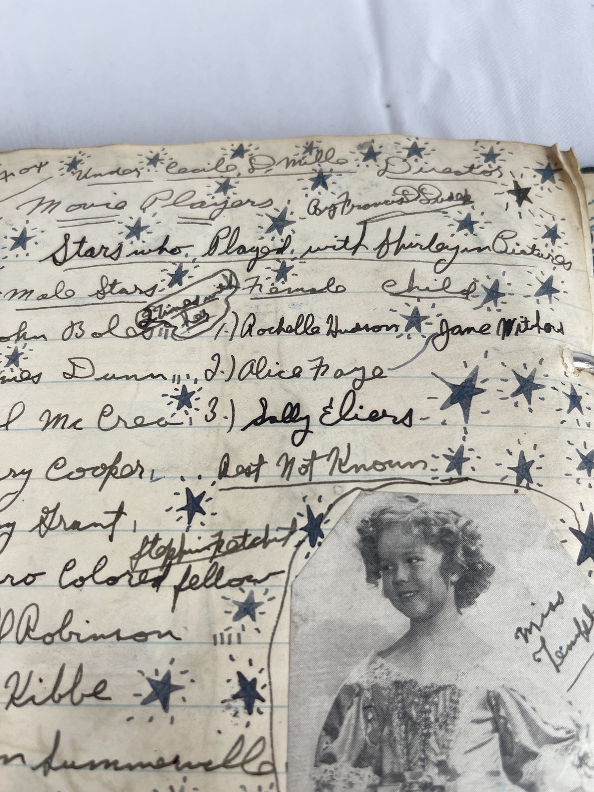 Handmade SHIRLEY TEMPLE 134 pg SCRAPBOOK NEWSPAPER MAGAZINE CLIPPINGS EPHEMERA