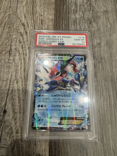 PSA 10 Ash Greninja EX Holo 218/XY-P World Hobby Fair Promo Pokemon Card Japan