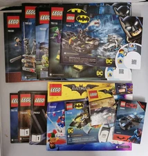 Lego Batman INSTRUCTION MANUALS ONLY Lot of 12