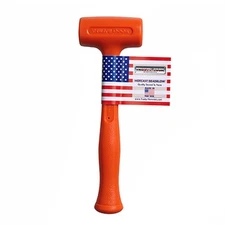 Trusty Cook Model 0 ORANGE 13 oz Soft Face Dead Blow Hammer - USA