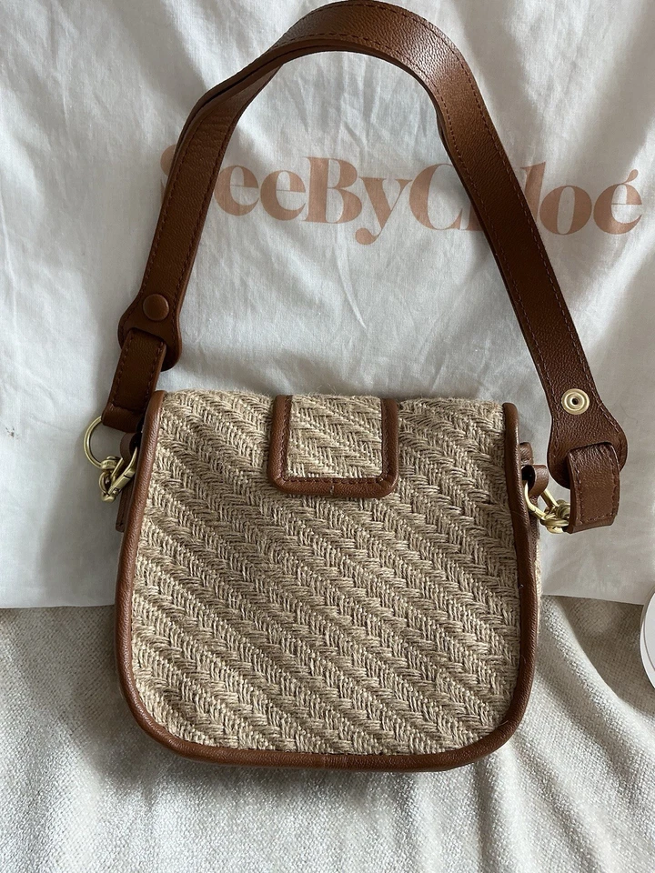 See By Chloe седло джутовая наплечная сумка - Изображение 3 из 4