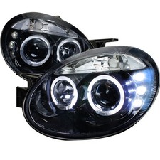 Fit 2003 2004 2005 Dodge Neon Black Smoke Led Halo Projector Headlights Lamps Fit 2003 2004 2005 Dodge Neon Black Smoke Led Halo Projector Headlights Lamps