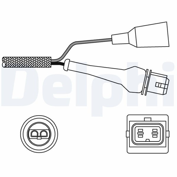 1X Delphi ES11000-12B1 Lambdasonde FüR Dodge Yugo Zastava Alpine-image