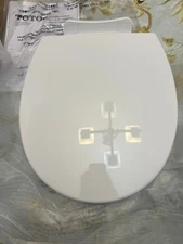 Toto SS113#01 SoftClose Round Closed-Front Toilet Seat w/Lid,Cotton White