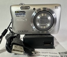 Nikon Coolpix S3700 20.1MP Digital Camera Manual Charger Issue with Memory Card