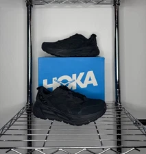 Men's - Hoka Clifton L Suede 'Triple Black' 1122571 BBLC