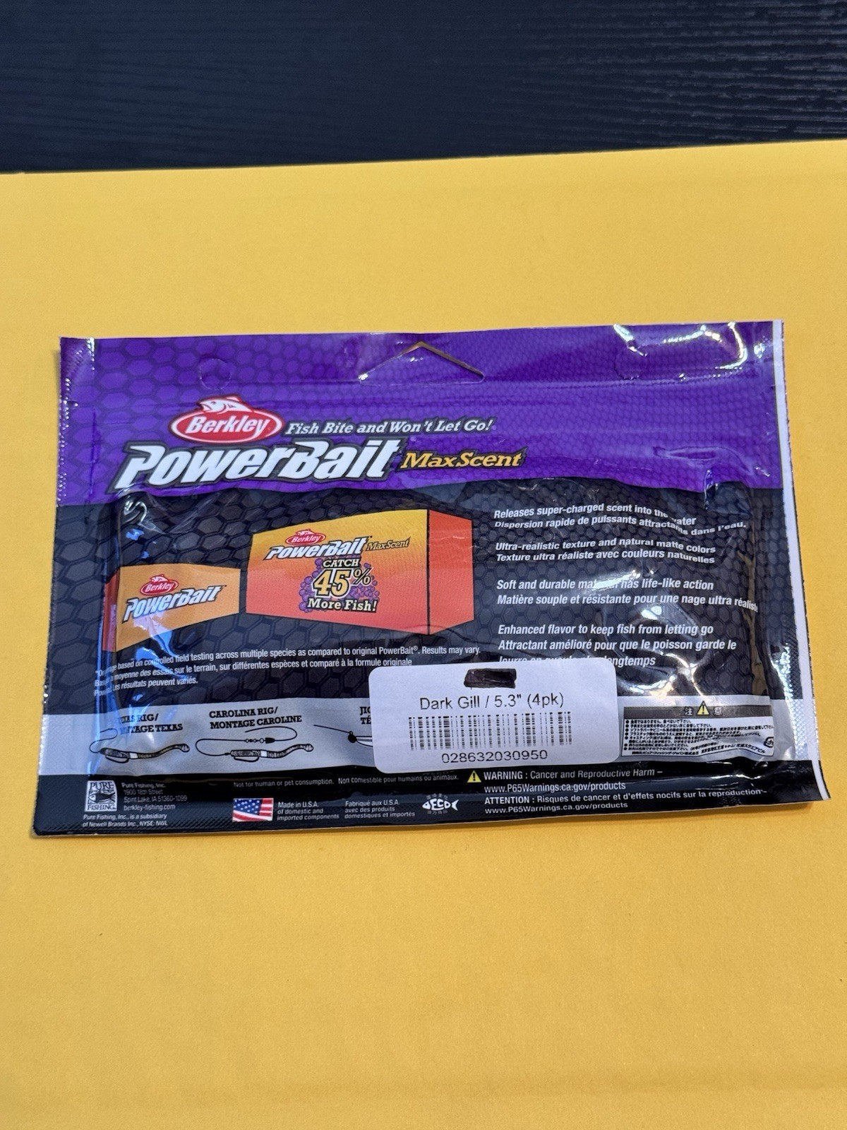 Berkley PowerBait MaxScent Flux Gill  5.3” Swimbait  Dark Gill - Image 5